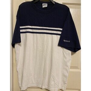 VTG 1990s RedSand Beach Volleyball Striped Single Stitch T-shirt Surf XL USA Y2K